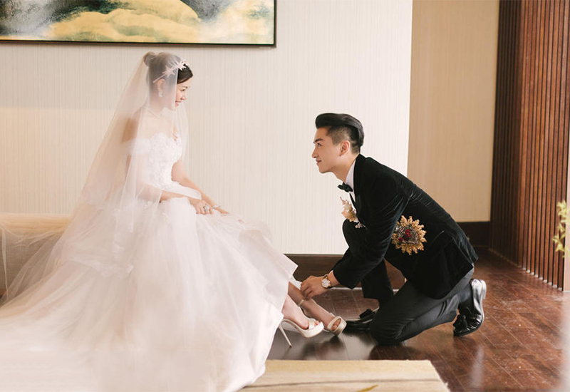 你觉得穿上婚装的陈晓和陈妍希是不是特般配？